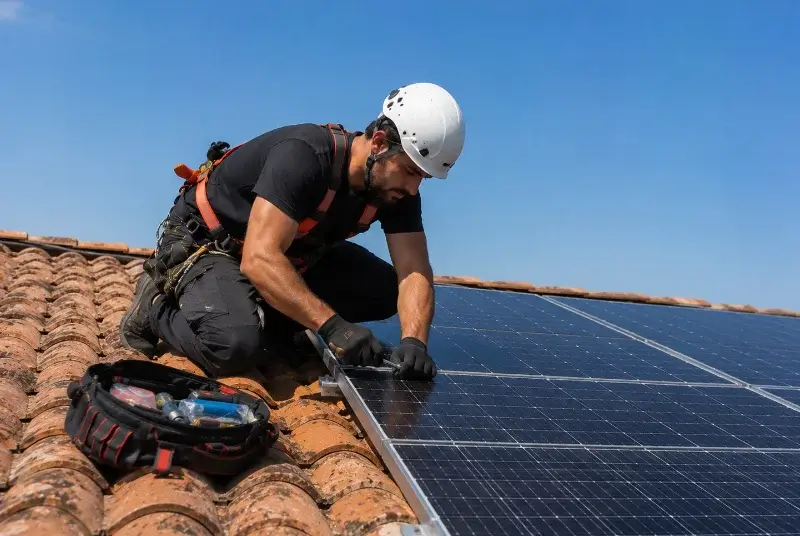 Maintenance et monitoring de panneaux solaires à Gourin